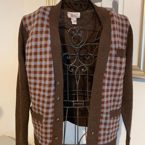 Mens Vintage Original Penguin Wool Cardigan medium-LIKE NEW